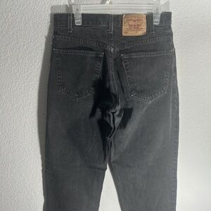 Vintage 90s Levi's Orange Tab 921 Tapered Leg Jeans Sz 14M Black Denim Made USA